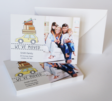 Photo moving cards